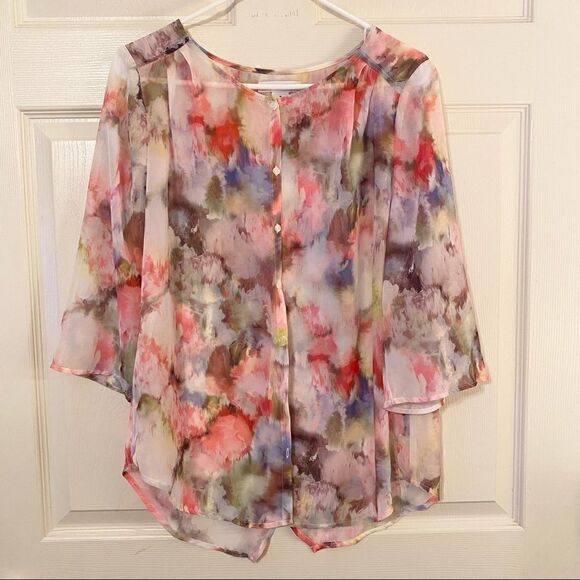 Liz Claiborne water color blouse - Picture 1 of 6